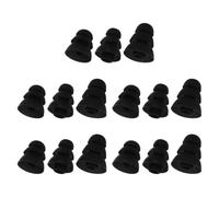 GLSTOY Protections pour écouteurs, embouts de protection, capuchon de remplacement pour écouteurs, silicone noir, 15 pièces, ouverture 3,8 mm, isolation du bruit, pour utilisateurs avec