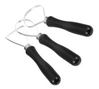 GLSTOY Set de 3 Outils de Sculpture sur Argile en Bois et Acier Inoxydable, Solides et Faciles à Ranger, pour Projets D'art en Pâte Polymère et Poterie Artisanale