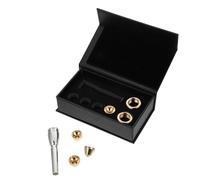 GLSTOY Set D'embouchures de Trompette en Laiton Plaqué Or, Léger et Facile à Ranger, pour Concert et Usage Familial, Accessoires Solide pour Trompette