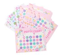 GLSTOY Tableau Entraînement Propreté avec Autocollants pour Garçon Fille Kit Éducatif pour Garçon et Fille Design Licorne Facile à Utiliser pour Établir une Routine Toilette Sûre et