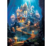 GLTEYACO 5D Diamant Peinture pour Adulte Château de rêve DIY Art du Diamant Complet Kits Diamant Painting Kit, Débutants Maison Décoration 40x50 cm