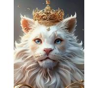 GLTEYACO 5D Diamant Peinture pour Adulte Tigre DIY Art du Diamant Complet Kits Diamant Painting Kit, Débutants Maison Décoration 40x50 cm