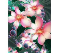 GLTEYACO 5D Diamond Painting Kit Complet Fleurs DIY Adultes Enfants Strass Des Broderie Diamant Mosaique Artisanat Décor À La Maison 40x50 cm
