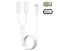Gltire Câble de charge rapide magnétique 2 en 1 | Compatible avec traqueur GPS Tractive pour chiens | Cordon de charge USB durable pour appareils GPS intelligents (blanc)