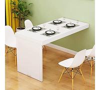 GLTZEN Table Pliante Murale, établi Convertible économiseur d'espace, Table Pliante multifonctionnelle en MDF, Table à Manger, Bureau Flottant, Bureau d'ordinateur pour Bureau, Chambre, Cuisine (C
