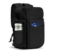 Gluckstar Sac à Dos Voyage Cabine Avion Bagage Cabine 40x20x25 pour Ryanair, 20L Sac Voyage Sac Bagage à Main Ordinateur Portable Femm Homme Weekend Excursions Courtes Petit Noir