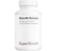 Glucofit Banaba- Contrôle de la glycémie - Gélules de banaba - 100% végétal - Régule le glucose sanguin - Gestion du poid - 18% d’acide corosolique - Sans gluten - SuperSmart