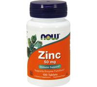 Gluconate de zinc 50 mg 100 comprimés Now Foods