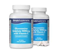 Glucosamine 1000mg avec Vitamine C - 360 comprimés - Jusqu’à 1 an de Bienfaits - SimplySupplements