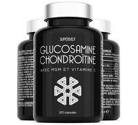 Glucosamine & Chondroïtine - Complexe 1720 mg MSM, Vitamine C, Glucosamine & Chondroïtine - Haute Concentration 120 gélules - Complément Alimentaire pour les Articulations & la Formation du Collagène