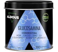 Glucosamine Chondroïtine MSM - 200 comprimés - Collagène, Acide Hyaluronique, Zinc, Calcium et Vitamine D3 - Anti-inflammatoire naturel - Pour les os et les articulations - Sans plastique