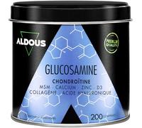 Glucosamine Chondroïtine MSM - 200 comprimés - Collagène, Acide Hyaluronique, Zinc, Calcium et Vitamine D3 - Anti-inflammatoire naturel - Pour les os et les articulations - Sans plastique