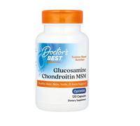 Glucosamine Chondroïtine MSM avec OptiMSM 120 Capsules Végétales Doctors Best