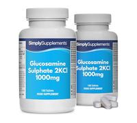 Glucosamine Sulphate 2KCL 1000mg | Formule puissante | un comprimé par jour | 360 comprimés à libération rapide = jusqu'à 1 an d'approvisionnement | Fabriqué au Royaume-Uni