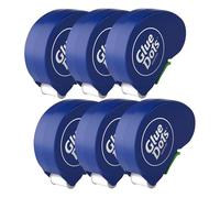 Glue Dots, Distributeur pour un usage quotidien, lot de 6, 750 points au total, 0,95 cm, mobile, repositionnable, multifonctionnel, conteneurs d'étiquettes, bâton de colle et ruban adhésif,