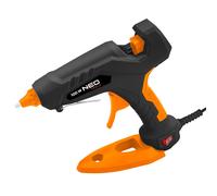 NEO TOOLS Pistolet à Colle 11 mm, 100 W, Alimentation 230 V, 50 Hz, Embout métallique remplaçable, Puissance 22 g/Min, Pointe sans Goutte pour Une Application précise de Colle
