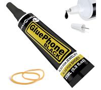 Glue Phone - Colle pour réparation et travail de précision - Parfait pour les téléphone, smartphone, tablette, bijoux, livre, cuir et chaussure (25ml NOIR, 1 Tube)