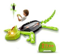 Glückpa Rechargeable Caméléon Télécommandé, Gecko Radiocommandé avec Yeux LED, Lézard Robot Jouet, Cadeau Anniversaire pour Enfant Garçons Filles 3 4 5 6 7 8+ Ans [Version Améliorée]