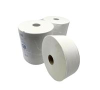 Glücksblatt Maxi rouleau de papier toilette 2 épaisseurs, 6 rouleaux de 400 mètres courants, en cellulose fraîche, absorbant, indéchirable, super doux