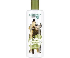 Glückstier Shampooing dégraissant pour Chien - 250 ML - pour Toutes Les Races de Chiens - pour Un Pelage Brillant et Un Meilleur démêlage - pH adapté - 100% végétalien et sans cruauté Animale