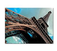 Glücksvilla - La tour eiffel - Div. dimensions (image en verre acrylique 5 mm, 100 x 80 cm) en provenance de DE - Tableau mural décoratif paysage - France, Paris Tour Eiffel