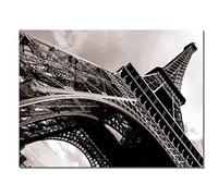 Glücksvilla - La tour eiffel - Div. dimensions (image sur toile de 2 cm, 80 x 60 cm) de l'Allemagne - Tableau décoratif paysage - France, Paris Tour Eiffel