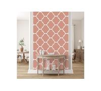 Glücksvilla - Papier peint design autocollant (120 x 250 cm l x H) - Div. dimensions - Papier peint intissé XXL décoration murale moderne - Motif 21 Maroc - Couleur 10 blush - Abstrait géométrique