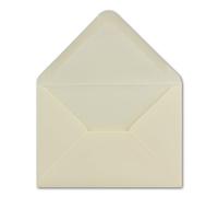 Glüxx-Agent Lot de 100 enveloppes format C6 Crème 114 x 162 mm 100 g/m²