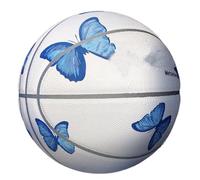 Glugahrif Ballon de basketball pour femme - Balle en caoutchouc robuste avec un bon comportement de pour l'entraînement, portable, accessoire d'entraînement léger pour la maison, la salle de