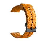 Glugahrif Bracelet de montre de rechange en silicone souple et léger à libération rapide pour homme et femme, Ambre, jaune, Voir la description