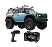 Glugahrif Crawler RC Voiture télécommandée pour acrobaties à l'échelle 1 16 | Crawler 2,4 G avec LED Jouet Multi-Terrain pour et Adultes Parc, Maison extérieure, Loisirs