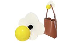 Glugahrif Crochets muraux sans dommages, crochets collants - Stick en forme de fleur adhésive forte sur les crochets, support coloré pour clés, bijoux, chapeaux et autres petits articles