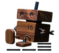 Glugahrif en Bois Qui Bouge | pour Voiture Petit en Bois avec Pieds Mobiles - Bureau Amusant avec capteur de Mouvement pour Maison, Chambre, Grille d'air, Salon