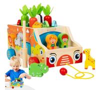 Glugahrif Jouet de motricité fine pour les tout-petits | Jeu de récolte de carottes pour la promotion de la petite enfance | Jouet éducatif pour les à partir de 1 an