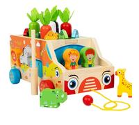 Glugahrif Jouets de motricité fine pour petits enfants, jeu de carottes classification des formes - Jouet éducatif de développement pour enfants 1-3, classe préscolaire et maison