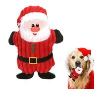 Glugahrif Jouets pour Chien Qui Couinent | Jouet Chien Père Noël Noël | Peluche Mignonne Chiot À Mâchouiller | pour Jeu Intérieur Voyage Voiture Parc Maison