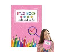 Glugahrif Livre de coloriage de Dessin animé, Livre de coloriage Mignon | Adolescents Dessin animé Coloriage - Look épais et Compact et trouver des activités - Jouet coloré pour la