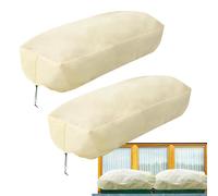 Glugahrif Lot de 2 Housses de rectangulaires avec Cordon de Serre, Protection Contre Le Gel Hivernal pour, Jardin, Paysage, Hiver, véranda, Patio