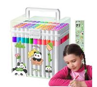 Glugahrif Lot De Marqueurs | Feutres Acryliques pour Coloriage et Loisirs Créatifs,Stylos Peinture Anti-Tâche Imperméables pour École Voyage