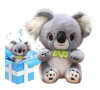 Glugahrif Peluche Koala Jouet doux en forme d'animal - Poupées à clipser pour filles et garçons à la maison, en voyage, dans la chambre, la salle de jeux, la salle de séjour, le siège de voiture, la