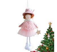 Glugahrif Pendentif de Ange de Noël - Ange pour Noël | Pendentif en Peluche Monas Décoration pour Chambre d'enfant Adulte Enfant Chambre bébé Mariage Cadeau pour Plafond Mur Porte