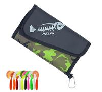 Glugahrif Petit sac de rangement, rangement de leurres imperméables, sac de taille pour les couturiers pour hommes, femmes, leurres utilitaires.