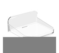 Glugahrif Petite étagère murale - Très petite étagère murale, support pour caméra de sécurité - Pour exposition flottante sur fenêtre appartement locataire chambre résidence salle de bain