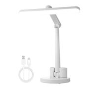 Glugahrif Petite Lampe de Bureau | Pliable et Réglable avec Port USB - Lampe de Bureau Portable | de Lecture pour Chevet, Chambre, École, Maison, Étude, Travail, Coiffeuse