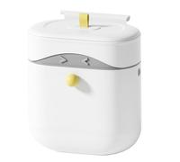 Glugahrif Poubelle de porte d'armoire | Poubelle avec couvercle verrouillable | Récipient verrouillable peu encombrant pour dortoir, salle de bain, chambre à coucher, sous l'évier, 9 litres