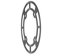 Glugahrif Protection de chaîne pour vélo - Couvercle de plaquette en alliage d'aluminium - Ajustement ajouré robuste avec siège de précision comme accessoire de vélo