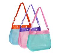 Glugahrif Sac de plage respirant, sac à dos de plage imperméable respirant, sac à boutons pour garçons et filles, collecte des coquillages, usage quotidien, voyage, camping et anniversaire