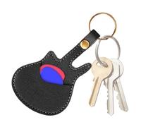 Glugahrif Sac pour guitare - Porte-médiator de guitare - Sac en cuir synthétique - Accessoire d'instruments de musique résistant au kee pour joueurs, Noir , Voir description, Voir description