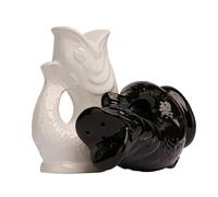Gluggle Salt & Pepper Salière et poivrière Gluckigluck - GLUGGLE SALT PEPPER BLACK WHIT