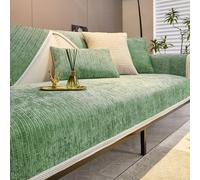 Gluhbirnen Housse de canapé pour assise, antidérapante, structure à chevrons, protection de canapé, pour chien, chat, vert matcha B, 70 x 150 cm